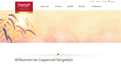 Desktop Screenshot of coppenrath-feingebaeck.de