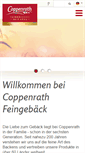 Mobile Screenshot of coppenrath-feingebaeck.de
